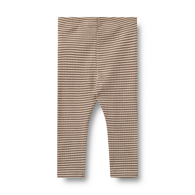 Hovedbilde Wool Leggings Agi (brown stripes)
