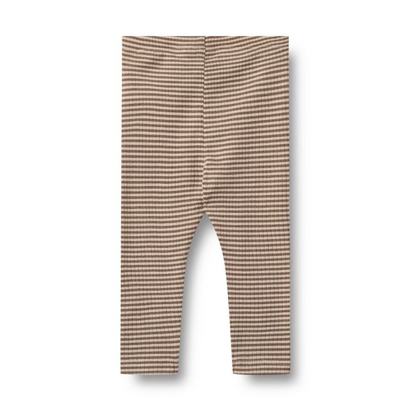 Wool Leggings Agi (brown stripes)