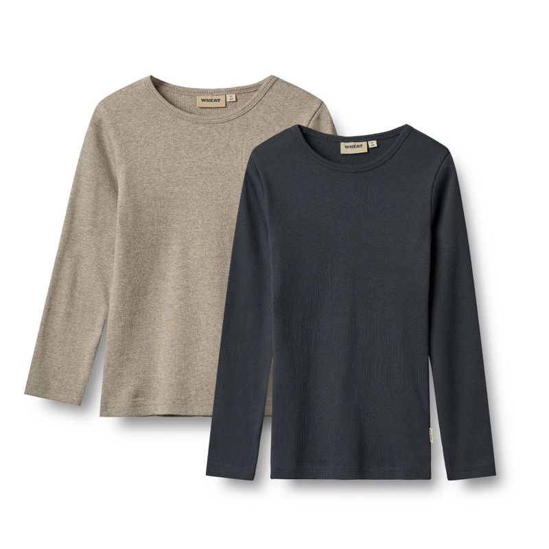 2pk Rib T-shirt L/S Stig